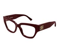 Balenciaga Woman Balenciaga BB0326O 004 Optical frames Acetate Bordeaux Transparent Squared