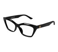 Balenciaga Woman Balenciaga BB0342O 005 Optical frames Acetate Black Transparent Cat Eye