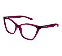 Balenciaga Woman Balenciaga BB0405O 004 Optical frames Acetate Bordeaux Transparent Butterfly