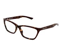 Balenciaga Woman Balenciaga BB0406O 002 Optical frames Acetate Havana Transparent Cat Eye