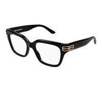 Balenciaga Woman Balenciaga BB0437O 006 Optical frames Acetate Black Transparent Squared