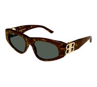 Balenciaga Woman BB0095S 002 Sunglasses Acetate Havana Green Cat Eye