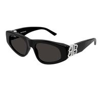 Balenciaga Woman BB0095S 018 Sunglasses Acetate Black Grey Cat Eye
