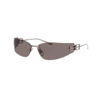 Balenciaga BB0484S 002 Woman Sunglasses Metal Ruthenium Grey Cat Eye