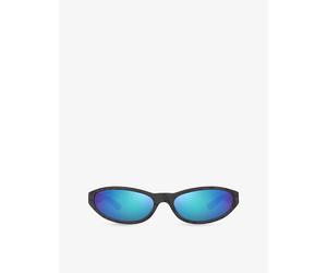 Balenciaga Womens Balenciaga Bb0007S Oval-Frame Acetate Sunglasses Purple