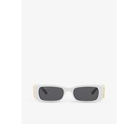 Balenciaga Womens Balenciaga Bb0096S Rectangular-Frame Acetate Sunglasses