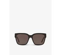 Balenciaga Womens Black Bb0056s Square-frame Sunglasses 110mm