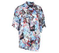 Balenciaga Women's Preloved All Over Cities Shirt in Silk | Size: 36