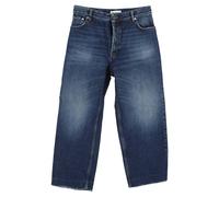 Balenciaga Women's Preloved High-Rise Wide-Leg Jeans in Blue Cotton Denim | Size: 34