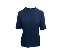 Balenciaga Women's Preloved Rear Knot Blouse in Navy Blue Polyester | Size: 40