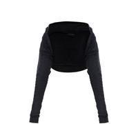Balenciaga Women's Preloved Short hoodie in Grey | Size: XS