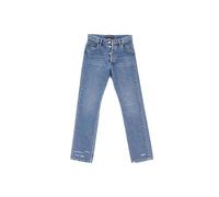 Balenciaga Women's Preloved Slim Fit Distressed Jeans in Blue Cotton | Size: 38