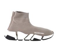 Balenciaga Women's Preloved Speed 2.0 Sneakers in Grey Polyester | Size: 2