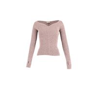 Balenciaga Women's Preloved Sweetheart Neck Knitted Top in Beige Wool | Size: 38