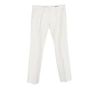 Balenciaga Women's Preloved Trousers in White Cotton in Ecru | Size: 40