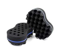 Balepha 2Pcs Hair Twist Sponge Brush,Dread Dreading Wave Twisting Foam Afro Barber Curl Black Sponge for Women and Men Boy Girl