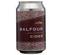 Balfour Cider Medium-Dry English Craft Cider from Kent, 6 x 330ml Cans Case, 5.4% ABV, Lightly Sparkling Orchard Apple, Gluten Free & Vegan, Serve Chilled for Picnics & Parties
