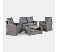Bali 4 Seater Garden Rattan Sofa Set