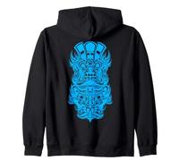 Bali Barong Mask Mythology Tradition Customs Gift Asia Ubud Zip Hoodie