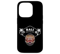 Bali Barong Mask Palms Indonesia Penida Gift Ubud Souvenir Case for iPhone 14 Pro