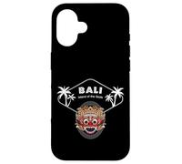 Bali Barong Mask Palms Indonesia Penida Gift Ubud Souvenir Case for iPhone 16