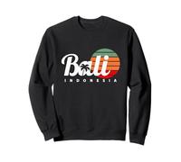 Bali Beach Indonesia Vintage Retro Sunset Palm Tree 80s 90s Sweatshirt