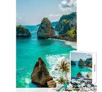 Bali Beach Jigsaw Puzzles 1000 Piece for Adults Enhance Focus for Better Performance Quiet Soothing Playtime Fun (38x26cm)