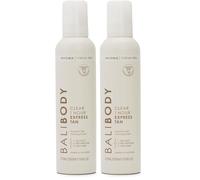 BALI BODY Clear 1 Hour Express Self Tanner - Fast-Acting, Weightless Self Tanner for Natural Bronze - No-Transfer, Hydrating Quick Tan Mousse for Smooth, Radiant Skin (Pack of 2)