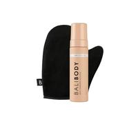 Bali Body Dark Self-Tanning Mousse + Mitt Bundle | Natural Looking Perfect Bronzed Shade | Streak-Free Green Based Tinted Self-Tanner + Reusable Stain-Free Tan Applicator | Vegan, Cruelty Free