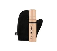 Bali Body Ultra Dark Self-Tanning Mousse + Mitt Bundle | Deep Looking Perfect Bronzed Shade | Streak-Free Green Based Tinted Self-Tanner + Reusable Stain-Free Tan Applicator | Vegan, Cruelty Free