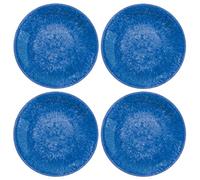 Bali Brights Dark Blue/Indigo Melamine/Plastic/BBQ/Outdoor Side Plate Set (4)