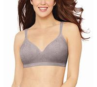 Bali Comfort Revolution Wireless Bra, Full-Coverage Wirefree Bra, Wireless Everyday Bra with Cool Comfort Fabric, Warm Steel Swirl, 34D