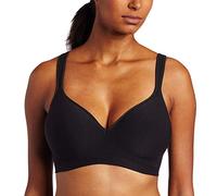 Bali Comfort Revolution Wireless Bra, Full-Coverage Wirefree Bra, Wireless Everyday Bra with Cool Comfort Fabric, Black, 36C