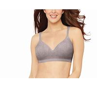 Bali Comfort Revolution Wireless Bra, Full-Coverage Wirefree Bra, Wireless Everyday Bra with Cool Comfort Fabric, Warm Steel Swirl, 36C