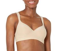 Bali Comfort Revolution Wireless Bra, Full-Coverage Wirefree Bra, Wireless Everyday Bra with Cool Comfort Fabric, Nude, 34D
