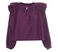 Bali Cotton Poplin Blouse Purple XS