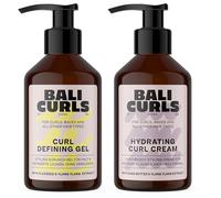 Bali Curls Curl Defining Set - Hydrating Curl Cream & Defining Gel (150 ml Each) - For Smooth, Defined Hair - Moisture, Definition & Hold without Gluing