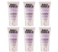 Bali Curls Strong Hold Flaxseed Gel, 6 x 150 ml, Extra Strong Scrunch Gel for Defined Curls, Long-Lasting Hold & Natural Shine, Suitable for Curly Method