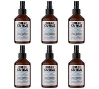 Bali Curls Volumising Curl Spray 6 x 150 ml - Curling Spray with Rice Protein & Ylang-Ylang - Vegan Refreshing Spray for Volume & Shine - Curly Method Compliant - Curl Care for Natural Curls