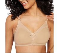 Bali Double Support Wireless Bra, Full-Coverage Wirefree T-Shirt Bra, Comfortable Cotton Wirefree Bra, Our Best Everyday Bra, Soft Taupe, 34C