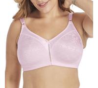 Bali Double Support Wireless Bra, Lace Bra with Stay-in-Place Straps, Full-Coverage Wirefree Bra, Tagless for Everyday Wear, Pink Bliss, 40D
