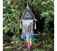 Bali Dream Catcher - Medium Multi Pyramid Decor For Interior & Spiritual Charm