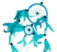 Bali Dreamcatcher - Medium Round Turq/pink/purp With Legend Card