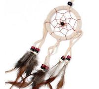 Bali Dreamcatcher Small Round Cream/coffee/choc - Good Luck & Sleep
