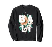 Bali Floral Design Balinese Flower Motif Sweatshirt