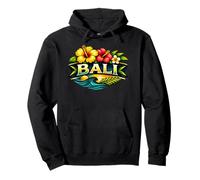 Bali Floral Design Tropical Flower Beach Island Travel Pullover Hoodie