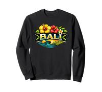 Bali Floral Design Tropical Flower Beach Island Travel Sweatshirt