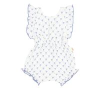 Bali Flowered Cotton Gauze Combishort Indigo blue 18 months