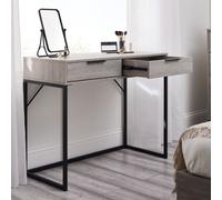 Bali Grey Oak 2 Drawer Wooden Dressing Table & Desk