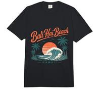 Bali Hai Beach Hawaii Sunset Wave Palm Trees Comfort Colors Adult Heavyweight T-Shirt